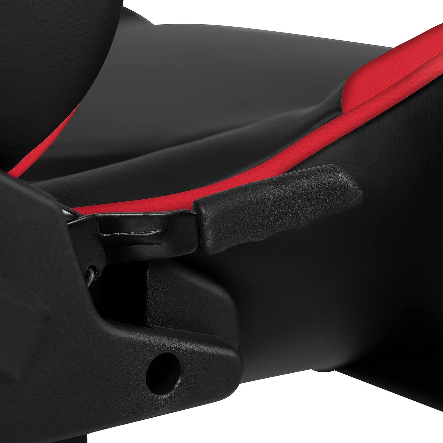 Flash Furniture X20 Gaming Chair Racing Office Ergonomic Computer PC Adjustable Swivel Chair with Fully Reclining Back in Red LeatherSoft