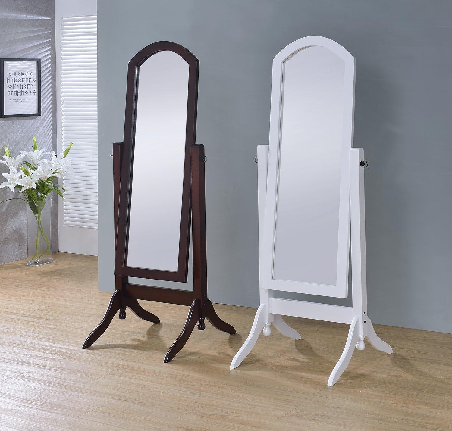 Barrington Cheval Floor Mirror - A/N White White