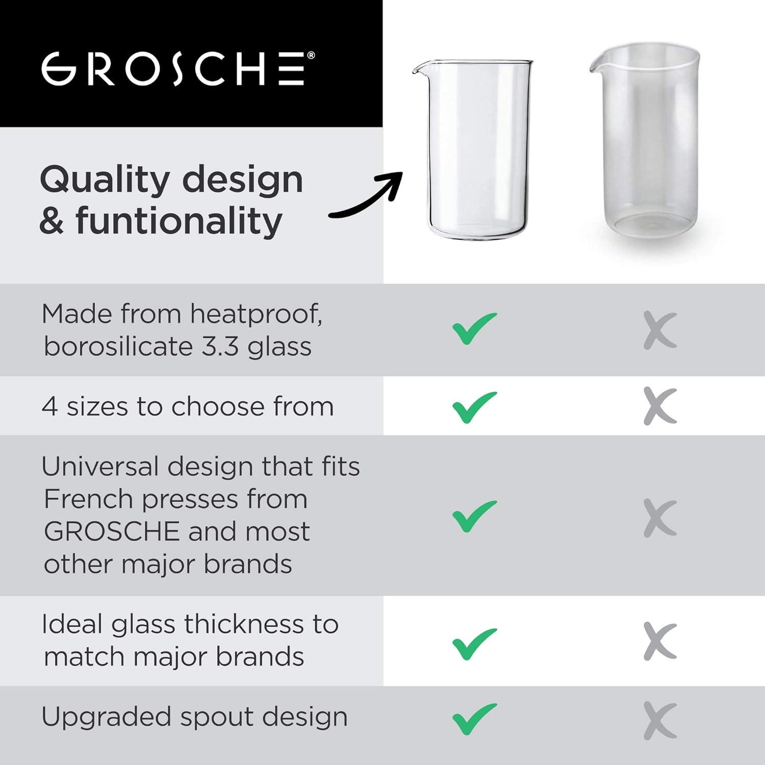 Grosche GR 173 Universal French Press Replacement Beaker