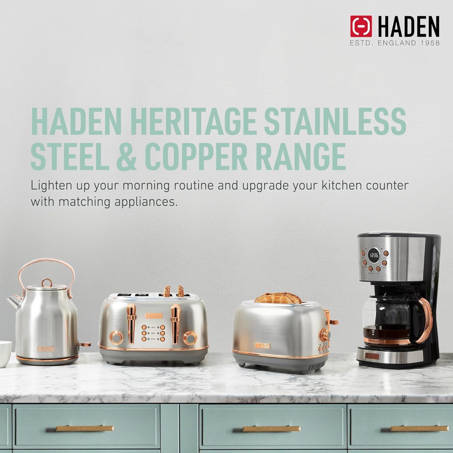 HADEN Heritage 4-Slice Wide Slot Toaster