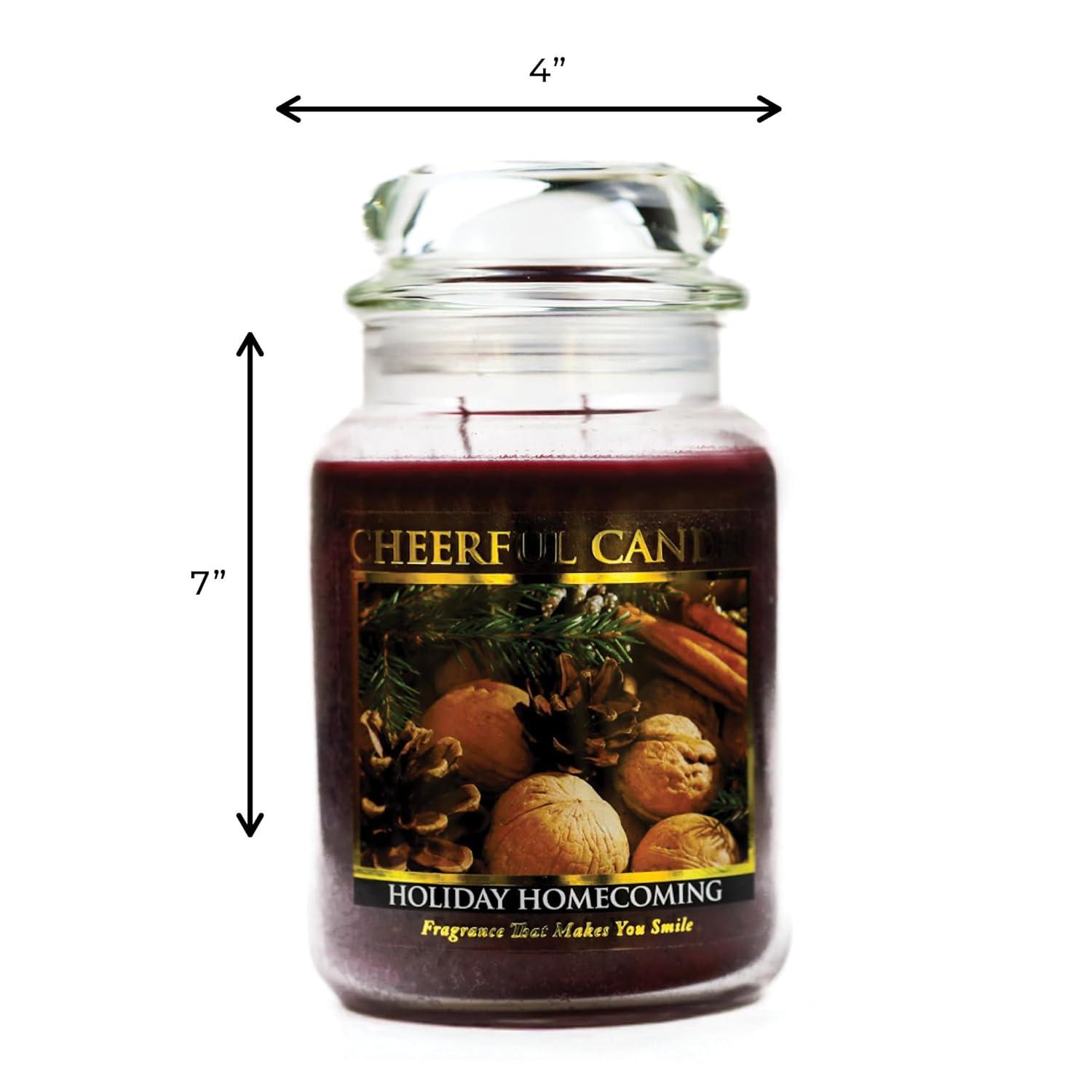A Cheerful Candle LLC Holiday Homecoming Scented Jar Candle