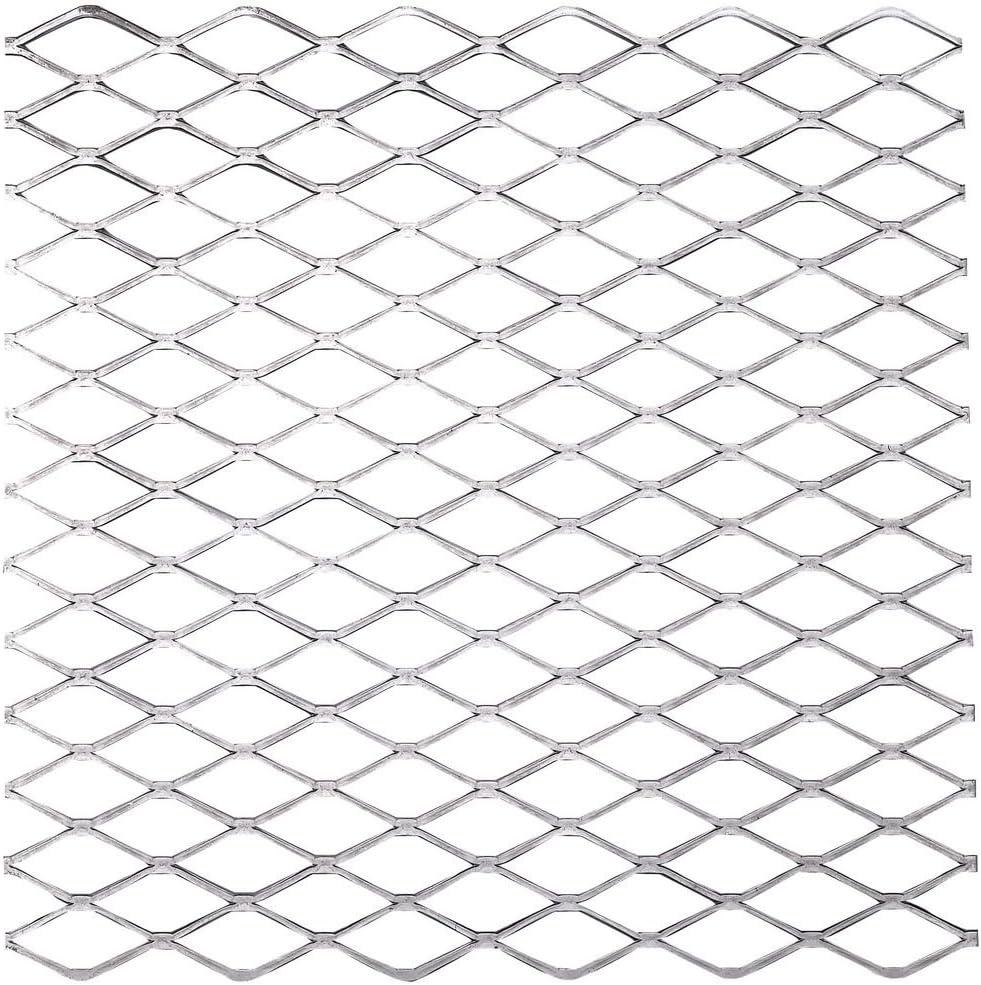 12x12 Plain Steel Expanded Grid Sheet for Door Mount