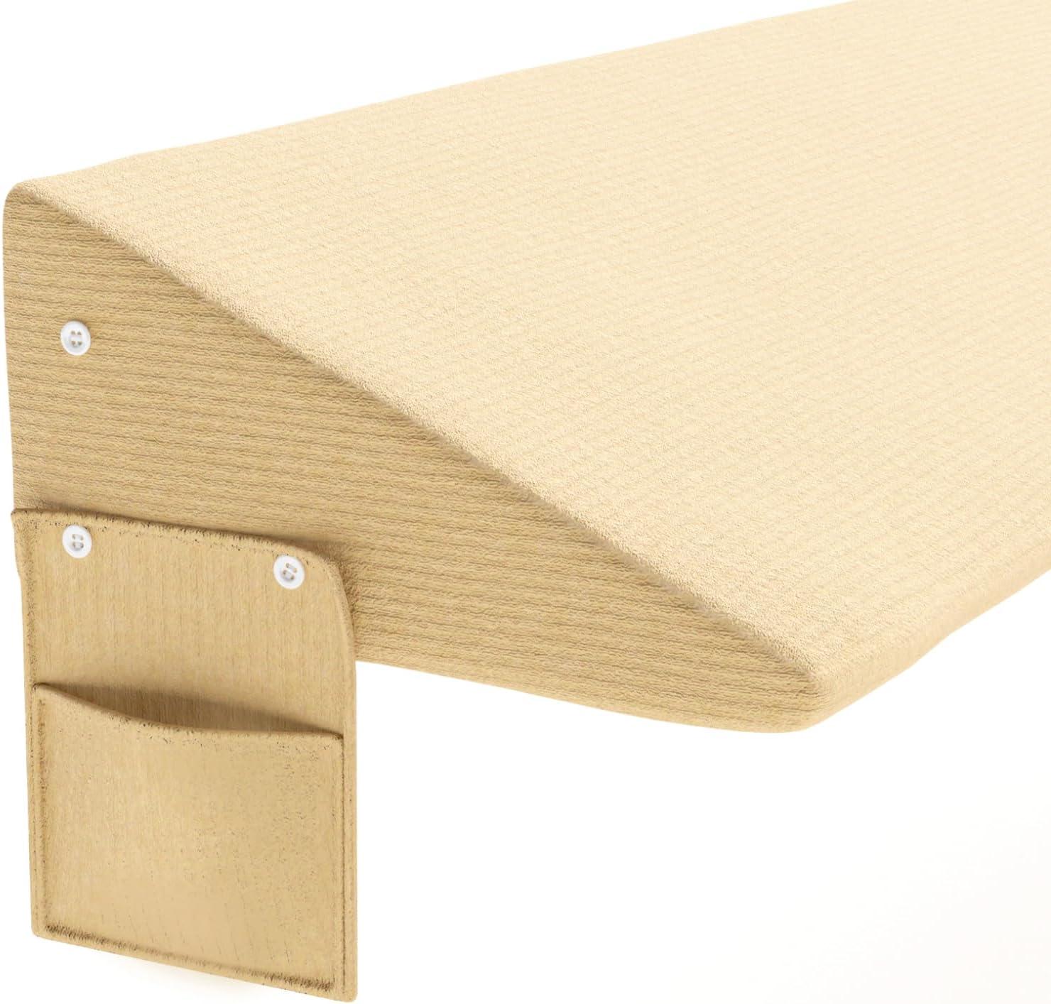 Queen Size (58"x11"x6") Bed Wedge Pillow Gap Filler for Headboard/Bed Mattress, Fills Gaps (0-8"), Supports Neck and Stops Pillow from Falling Down Ultra Comfortable Washable Cover