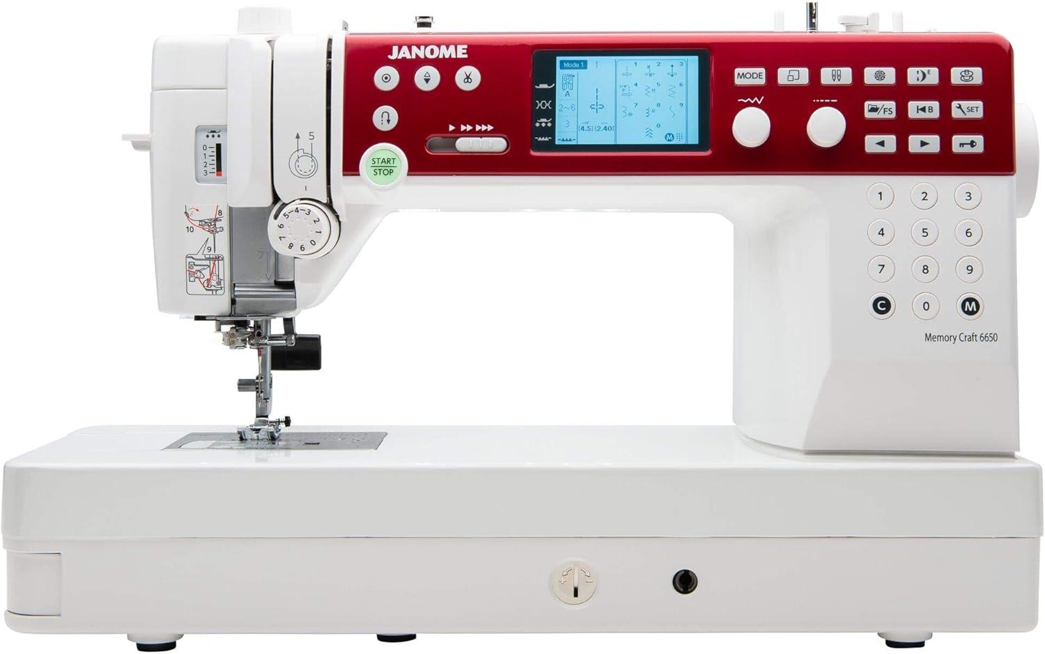 Janome MC6650 Computerized Quilting Sewing Machine with 10" Flatbed