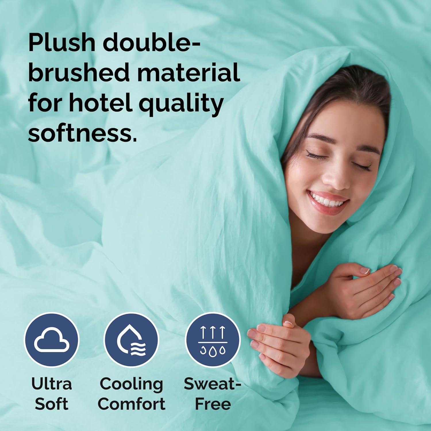 CGK Linens Premium Hotel Quality Soft & Cooling Duvet Cover Set