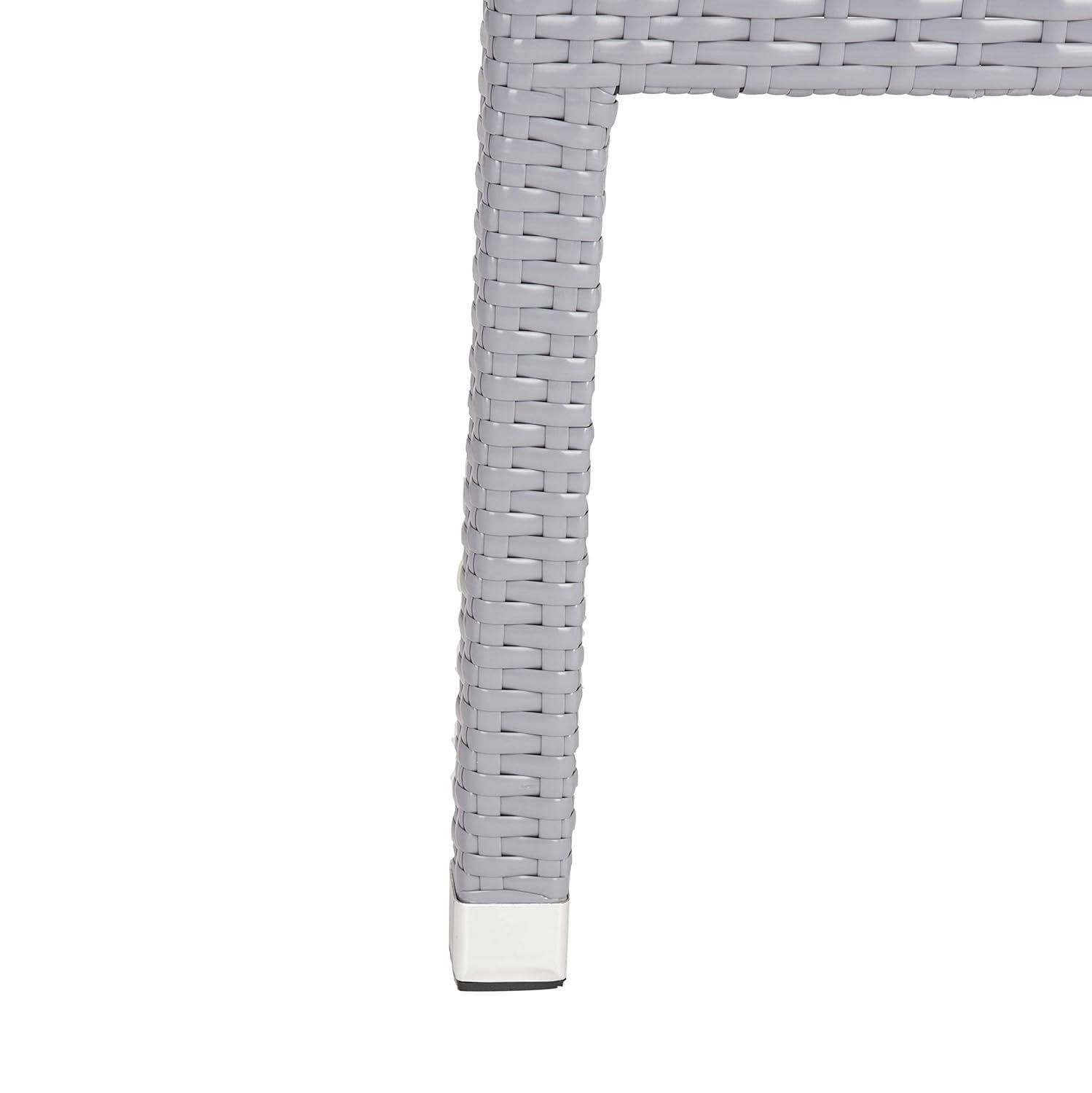 Kelda Stackable Arm Chair Indoor/Outdoor (Set Of 2) - PAT4004 - Grey - Safavieh