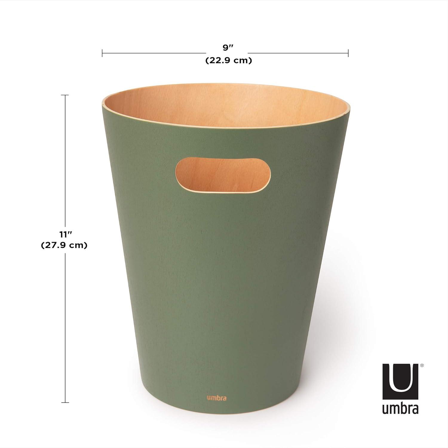 Umbra Woodrow Manufactured Wood Open Waste Basket - 2.25 Gallons