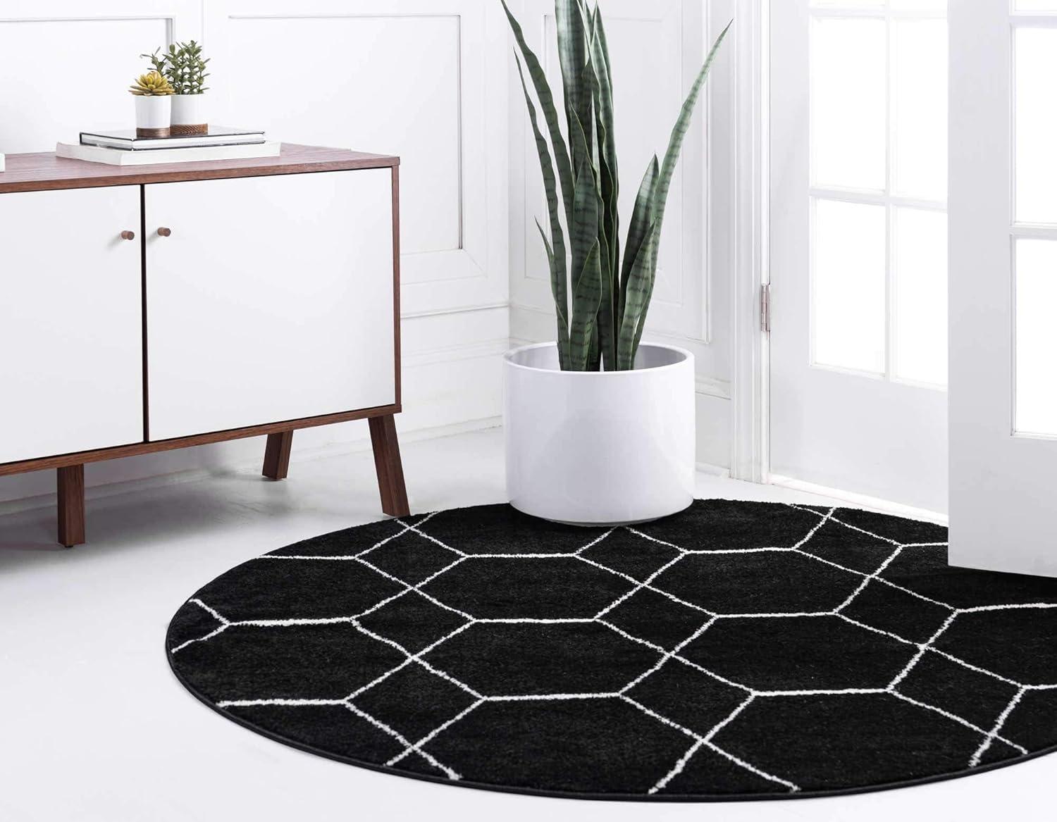 Unique Loom Trellis Frieze Geometric Area Rug