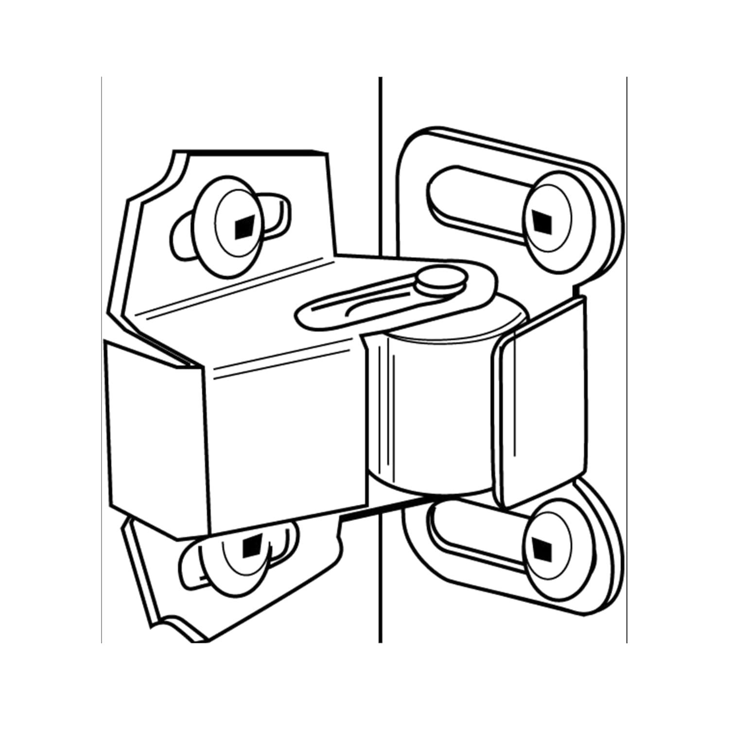 Roller Spring Catch Latch Holder For Cabinet And Closet Doors