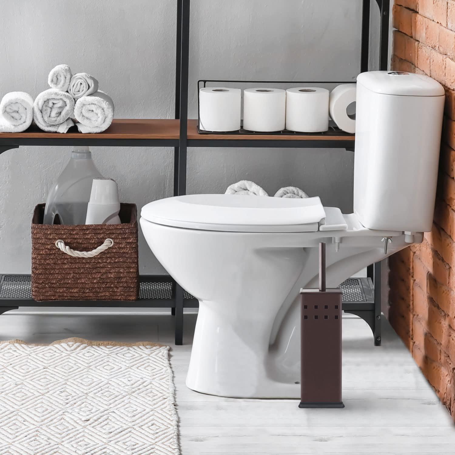 Blue Donuts Blue Donuts Metal Toilet Brush And Holder