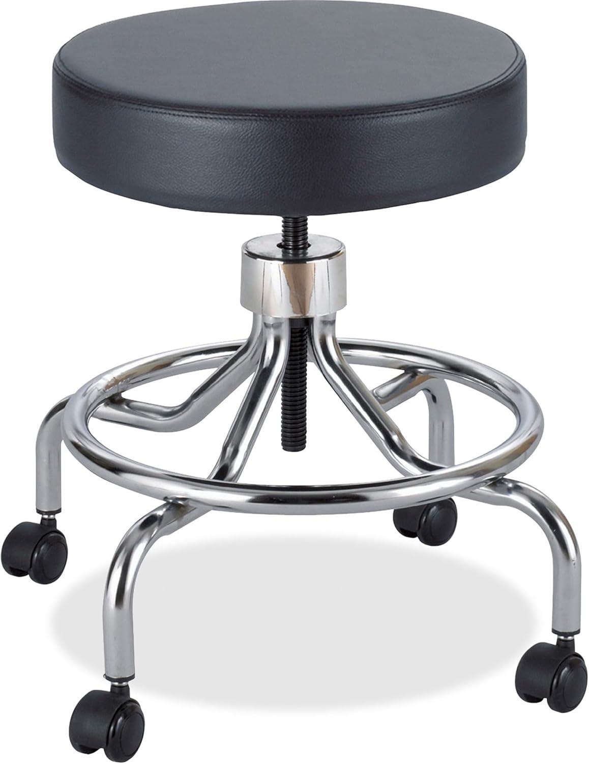 Height Adjustable Lab Stool with 2 Swivel Casters