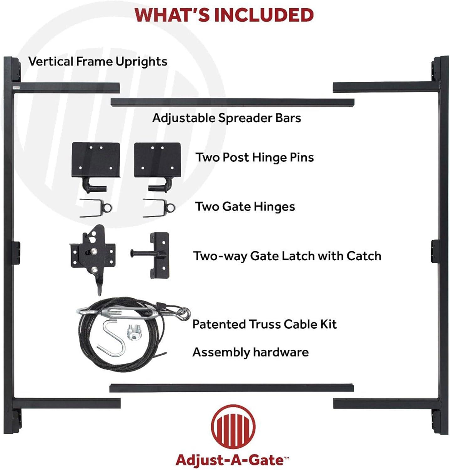 Adjust-A-Gate 3 Rail 60"H/ 36"- 60" W Kit-Contractor Series