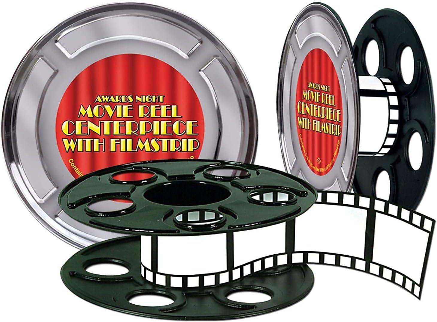 Beistle Movie Reel w/Filmstrip Centerpiece, 9", (1/Pkg) Multicolored