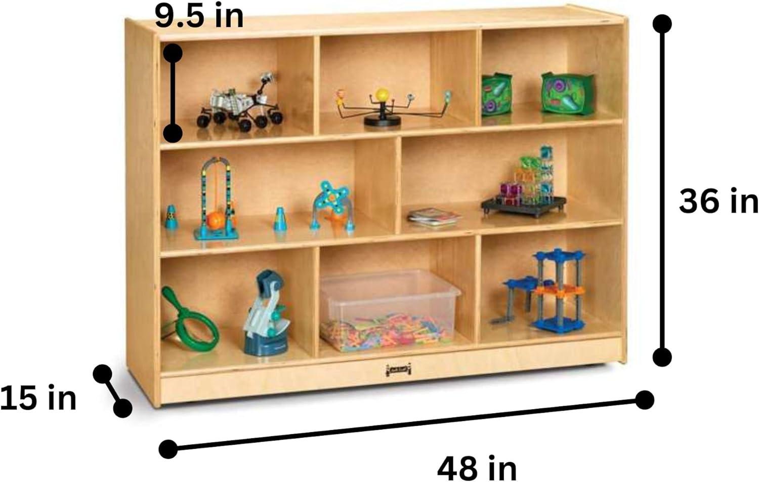 Kids Natural Wood Super-Sized Mobile Storage Unit