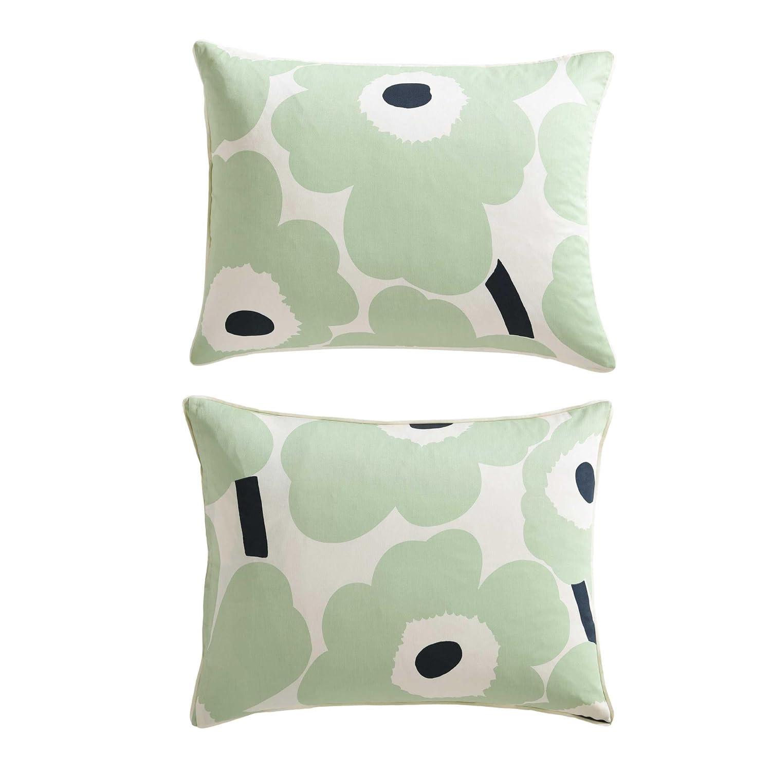 Marimekko Unikko Green/White Organic Cotton Duvet Cover Set