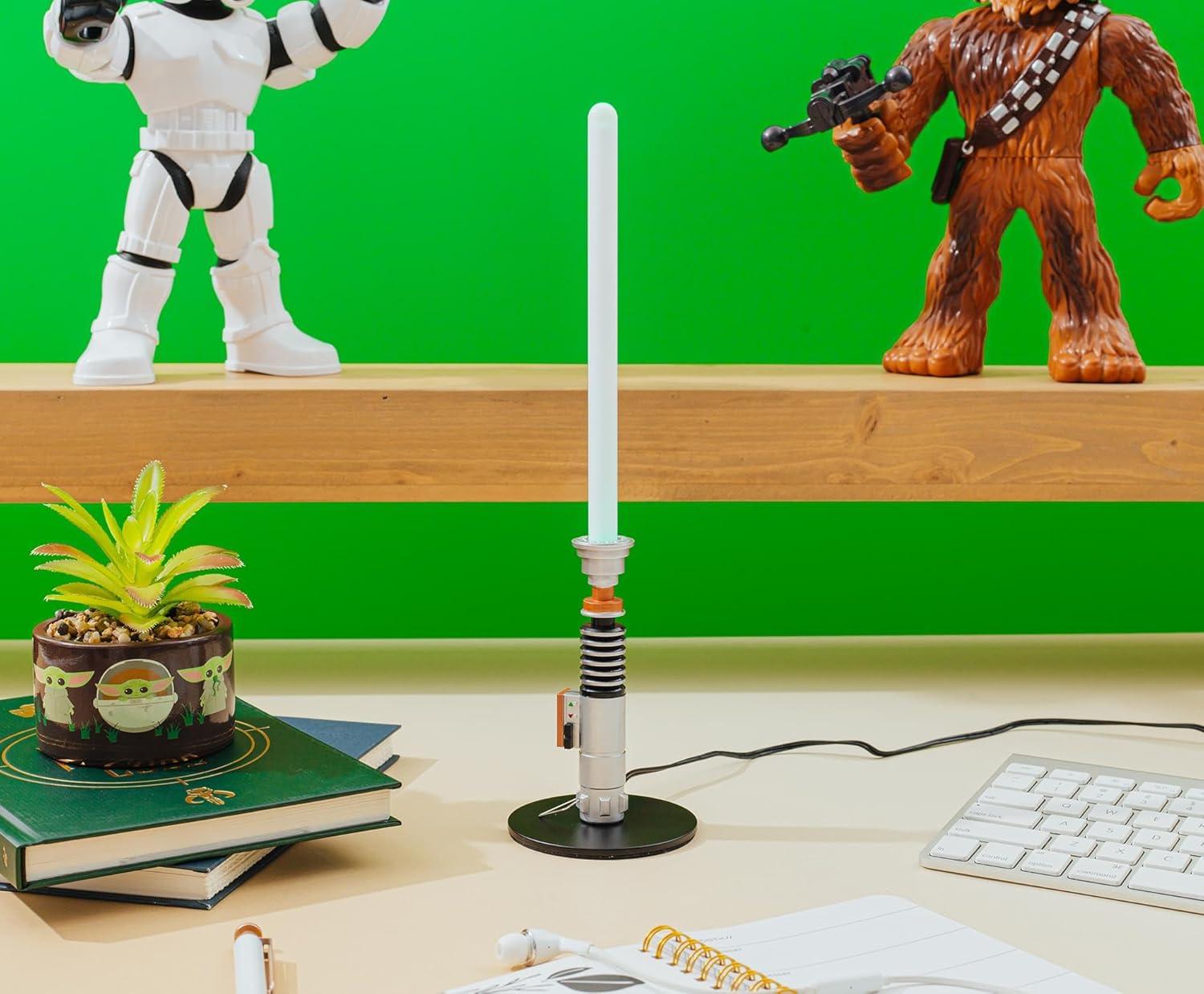 Ukonic Star Wars Luke Skywalker Mini Lightsaber Lamp 3.15â€ x 3.15â€