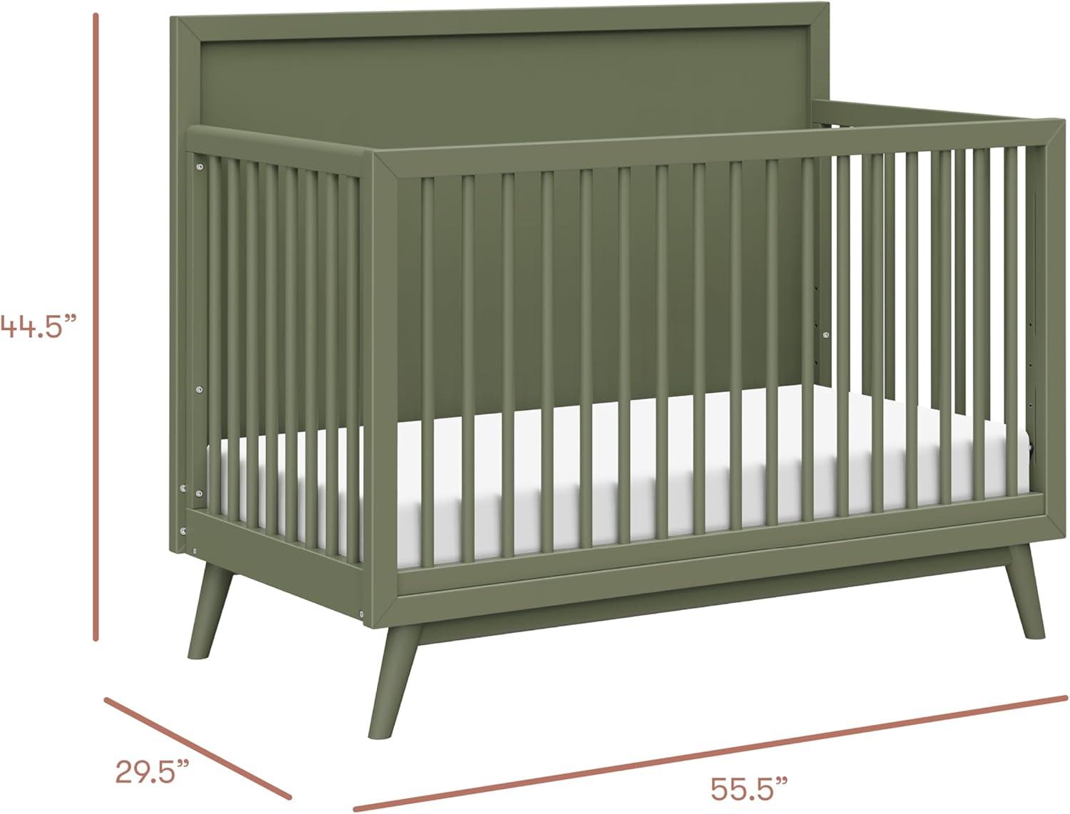 Palma 4-in-1 Convertible Crib with Toddler Bed Conversion Kit