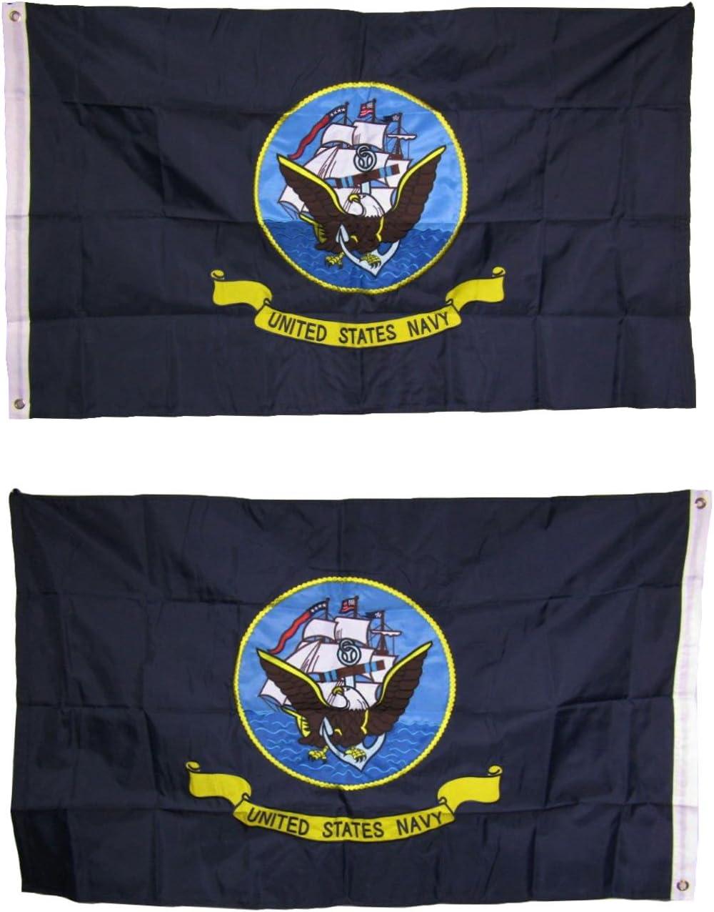 Outside US Navy 3x5 Outdoor Flag USA American Veteran Gift Garden Flags Military Decor