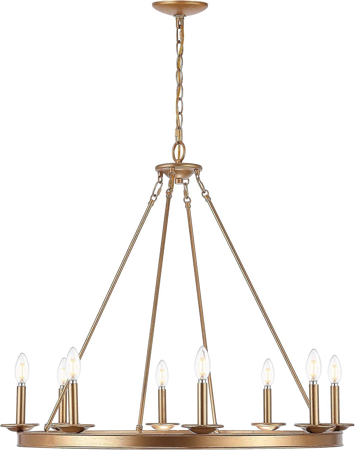 Natal 8 - Light Dimmable Wagon Wheel Chandelier