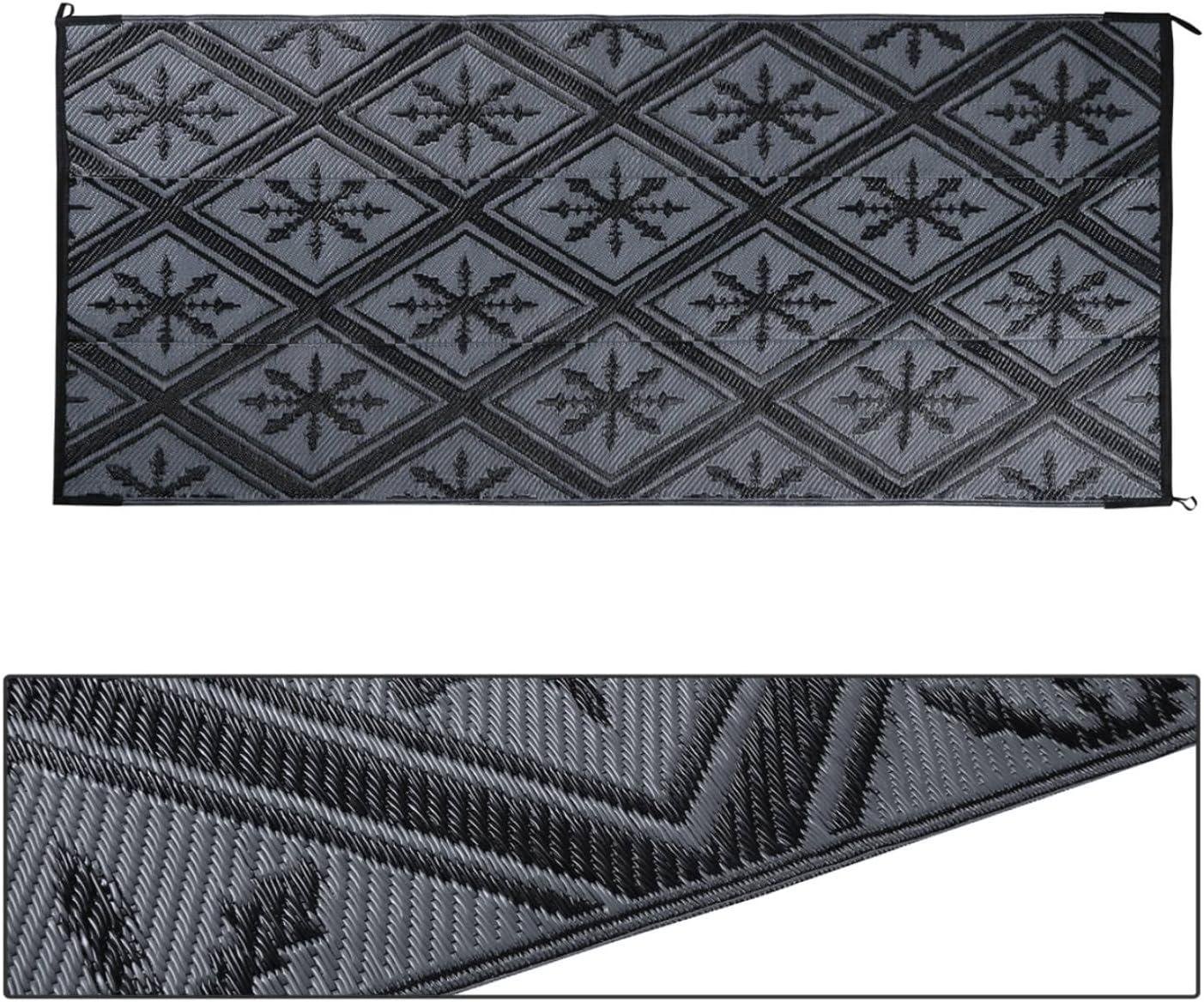 8x10 ft Waterproof Outdoor Rugs, Portable Lightable Plastic Straw RV Rug Floor Mat Area Rugs for Patio,Backyard, Camping