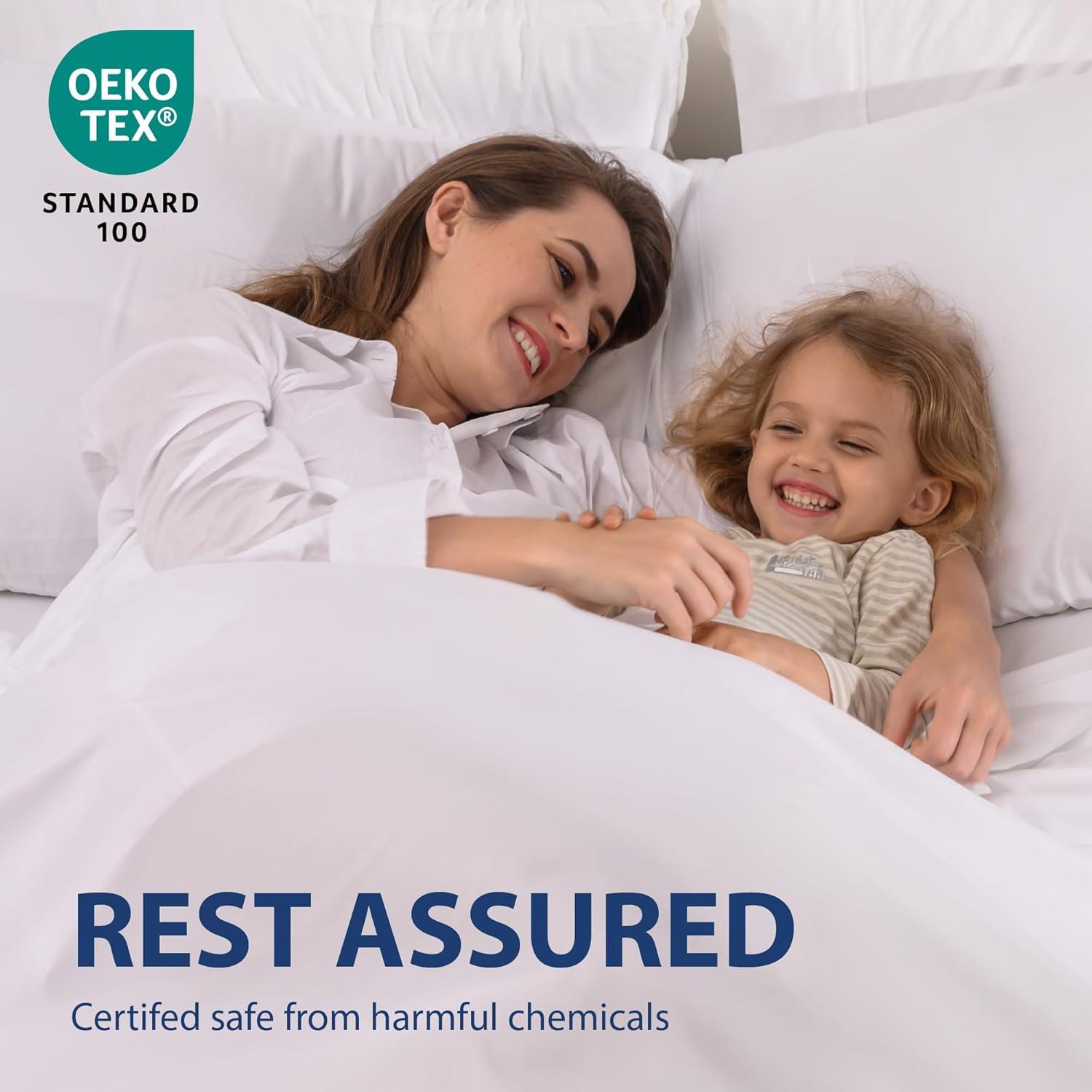 Swift Home | 1-Piece Microfiber Flat Sheet Cream Queen