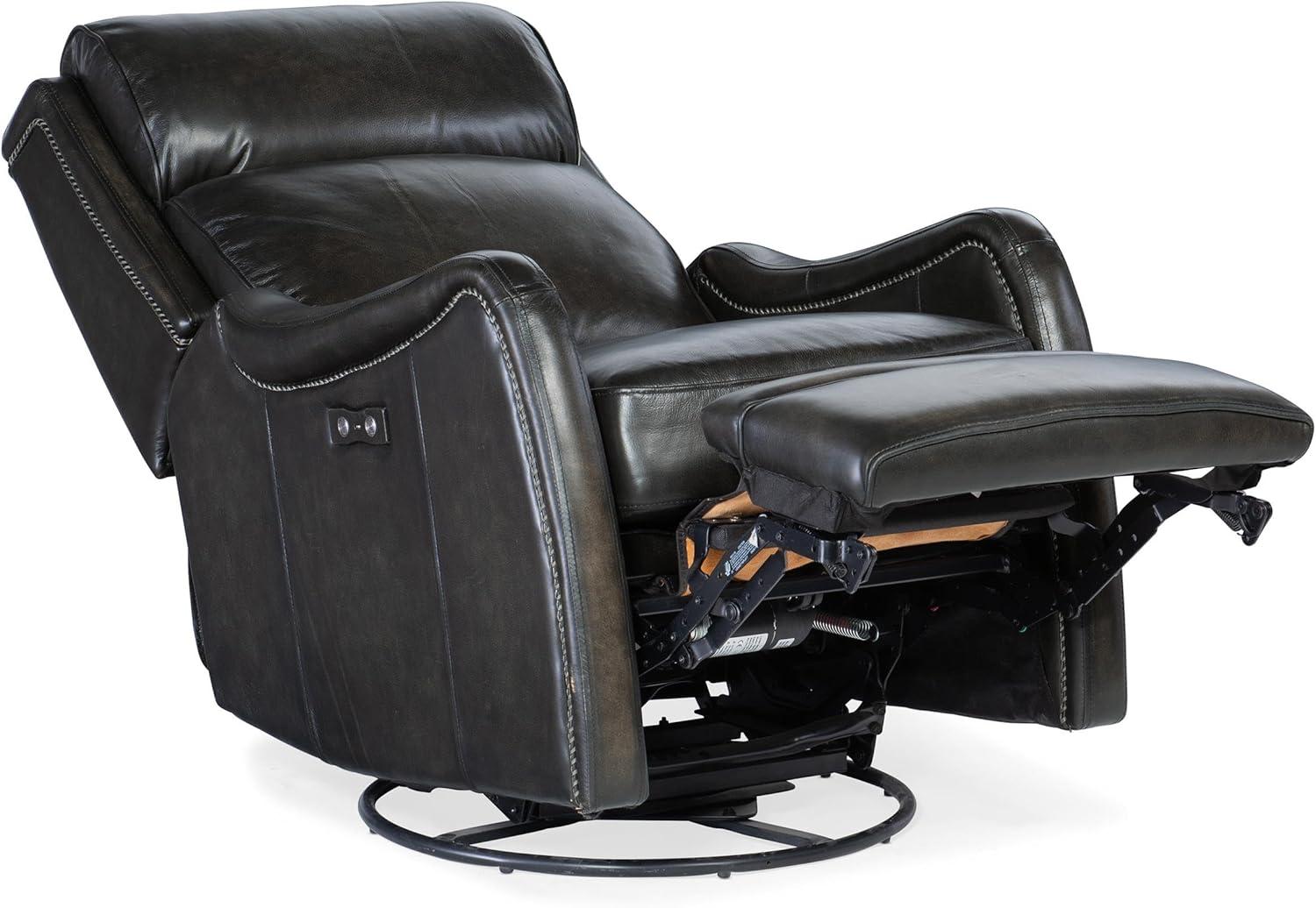 RC Leather Swivel Power Recliner