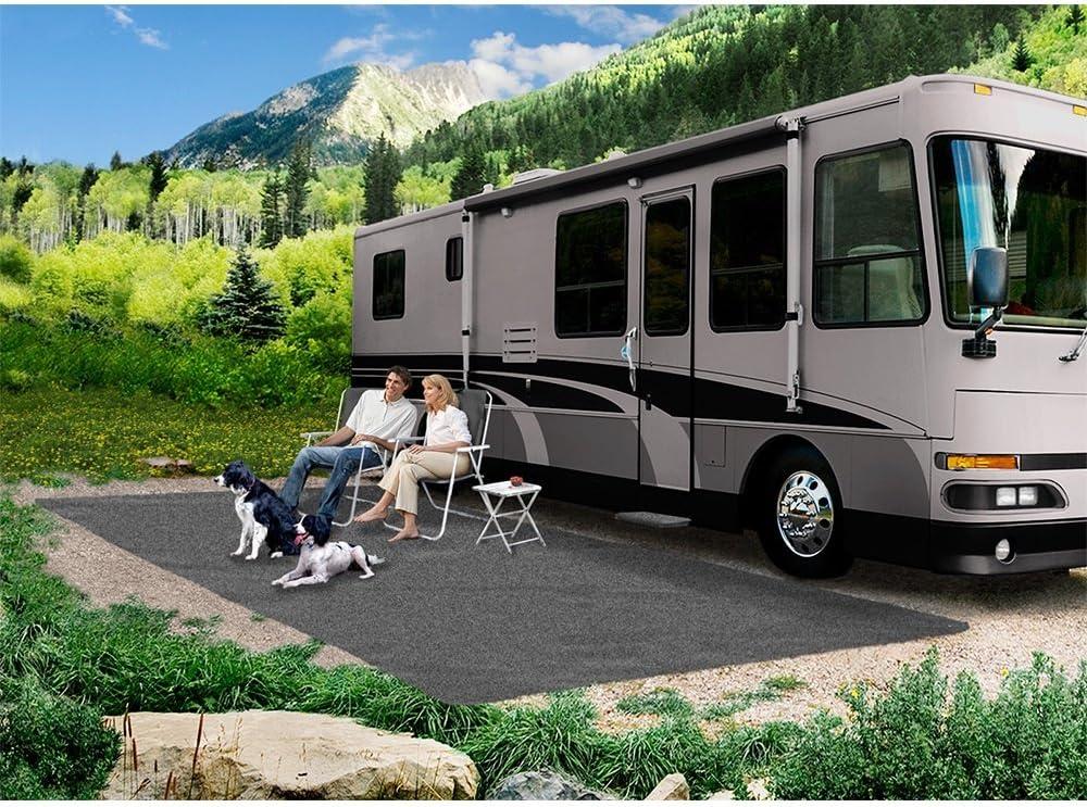 Prest-O-Fit 2-1173 Patio Rug Stone Gray 8 Ft. x 20 Ft.