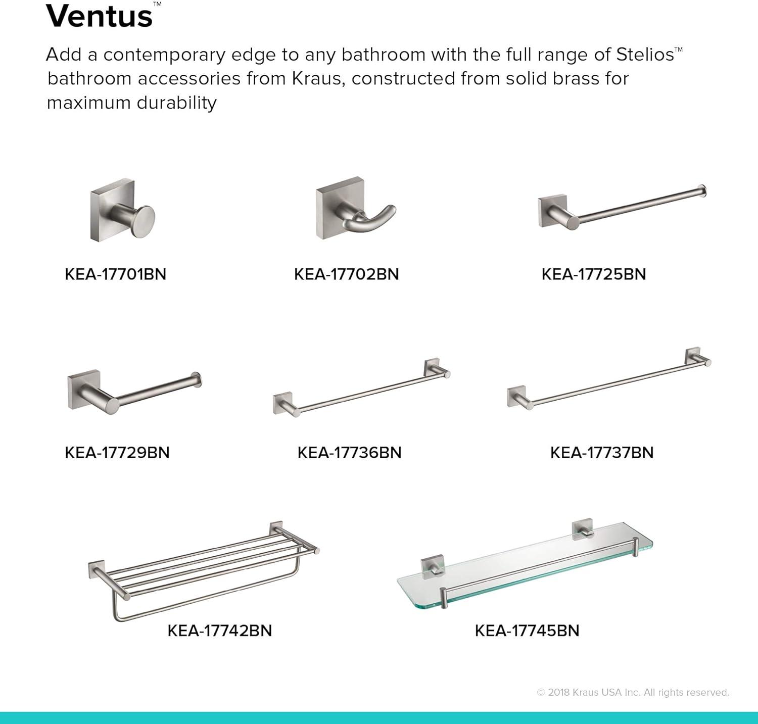 Ventus 25.38" Wall Mounted Towel Bar