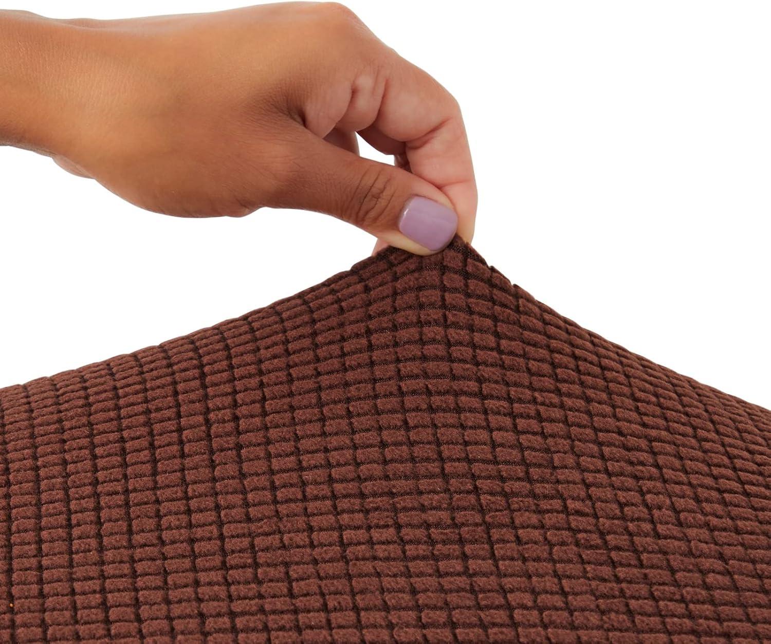 Juvale 2 Pack Stretch Outdoor Cushion Covers for Patio Furniture and Sofas, Reversible (Medium, Grey)