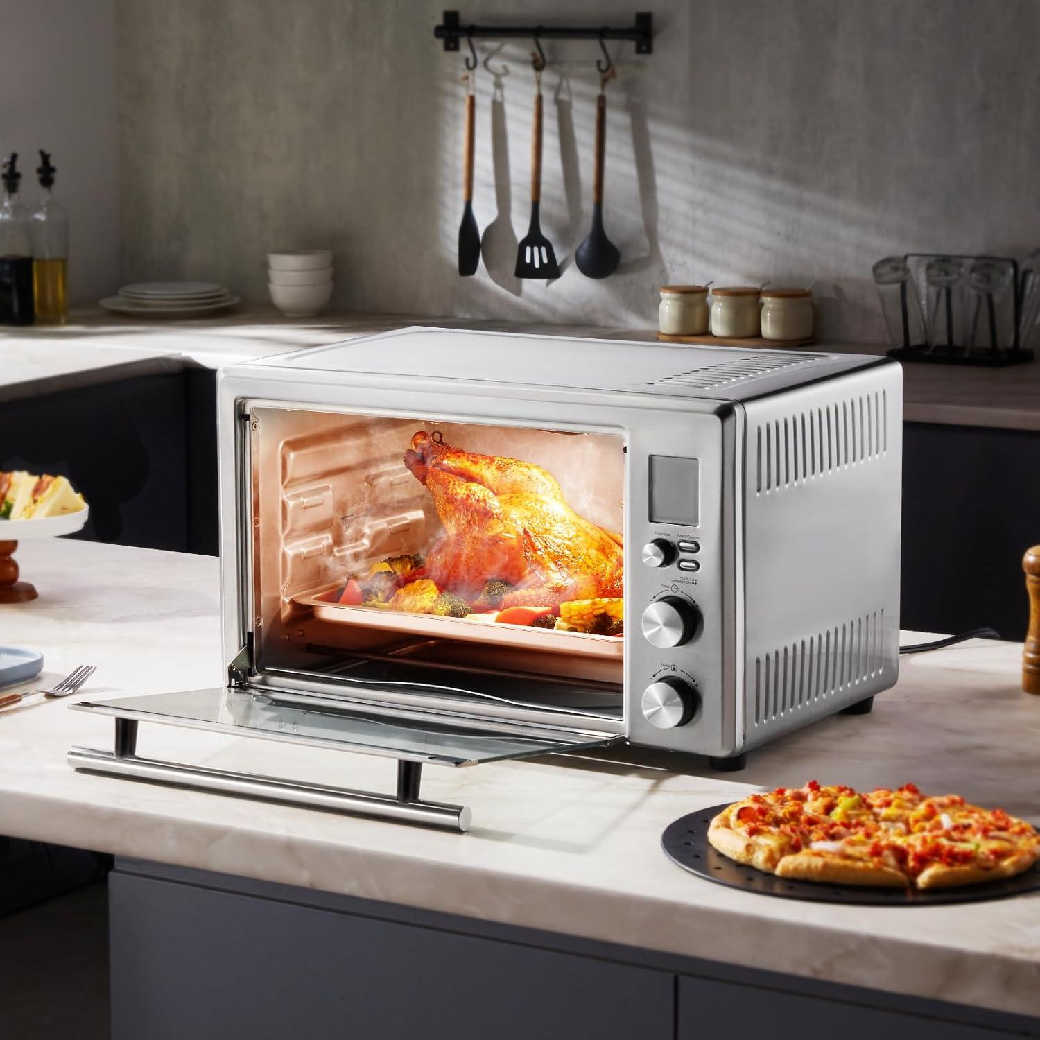 Stellweilan Tessberg Countertop Convection Oven 28L Toaster Baker 10-IN-1 1800W for Home Use