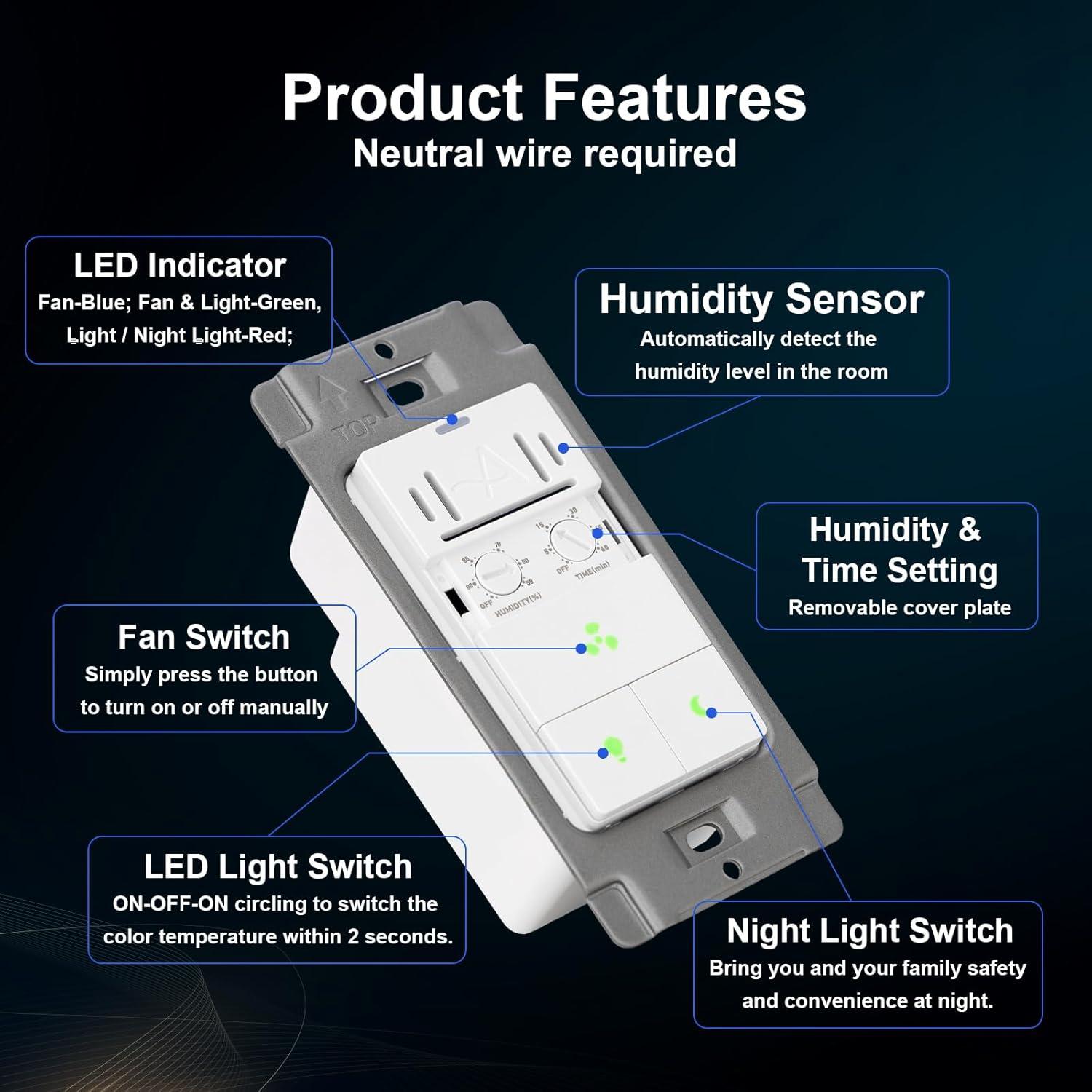 Akicon AK-SW-FLHT 3 Tamper Resistant 3-Way Motion Sensor