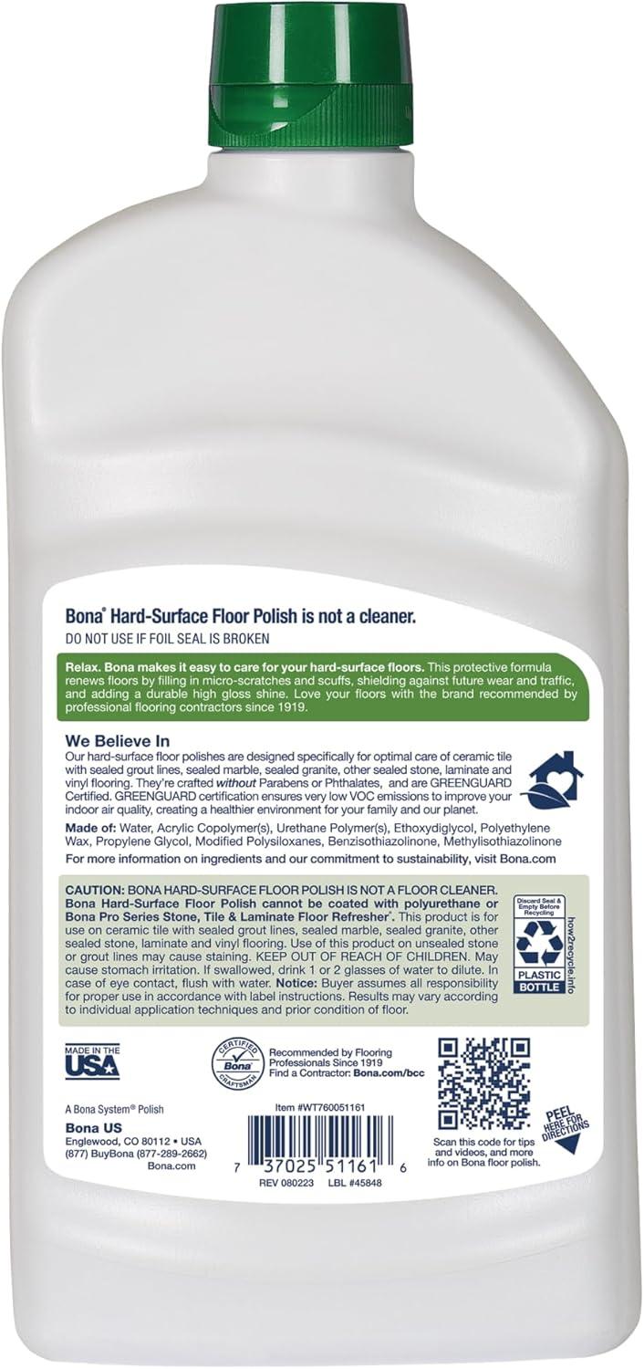 Bona Hard-Surface Floor Polish 32 Fl Oz