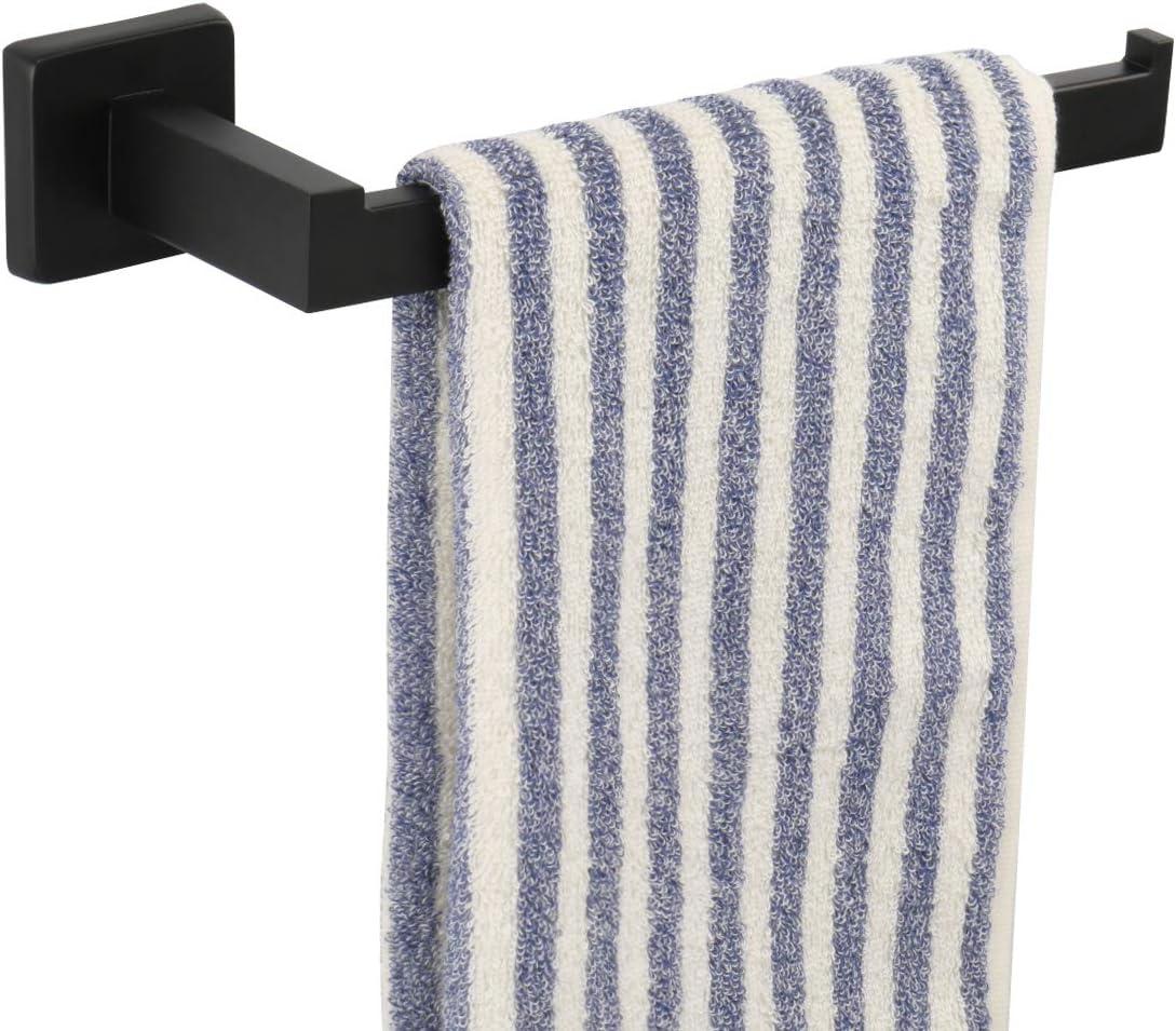 Matte Black Stainless Steel Wall Mounted Towel Bar