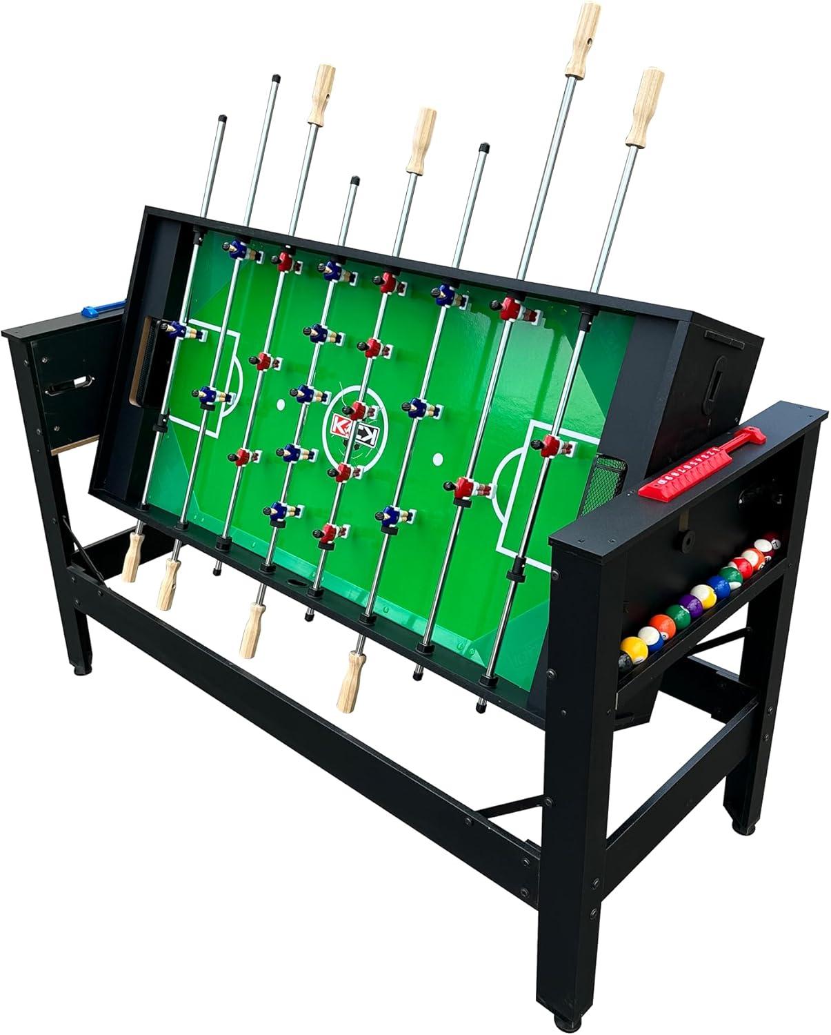 KICK Foosball Tables KICK Twain 48" 2-in-1 Swivel Multi Game Table - Billiards & Foosball-Home & Game Room Entertainment