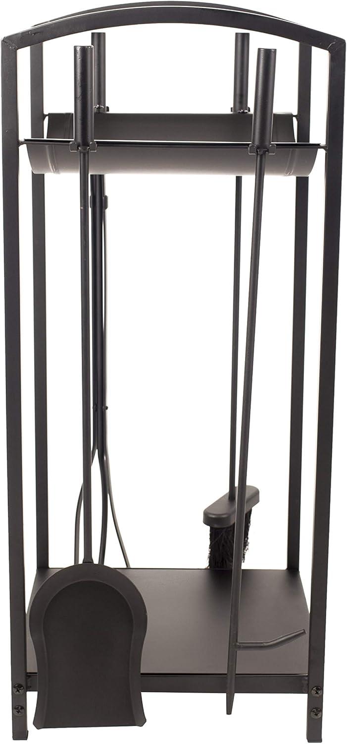 Pleasant Hearth FA011TL Steel Fireplace Tools and Log Bin