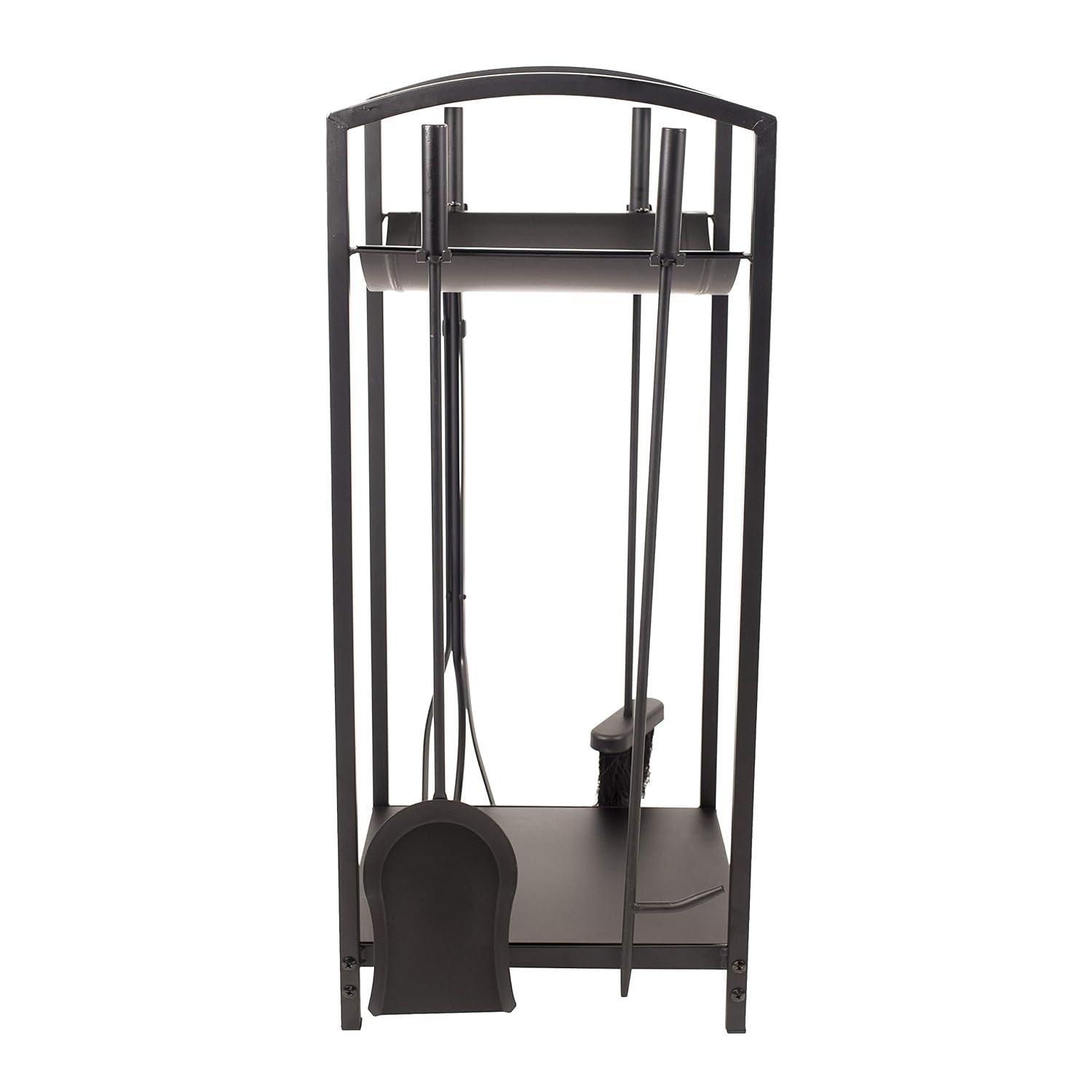 Pleasant Hearth FA011TL Steel Fireplace Tools and Log Bin