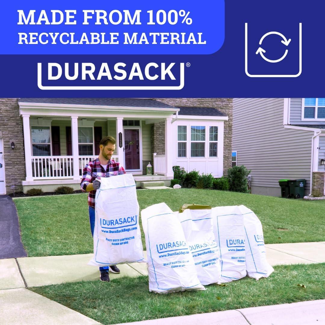 DURASACK® Woven Contractor Clean-Up Bags, Heavy Duty, 30" x 45", 40 Gallon, 20 Count