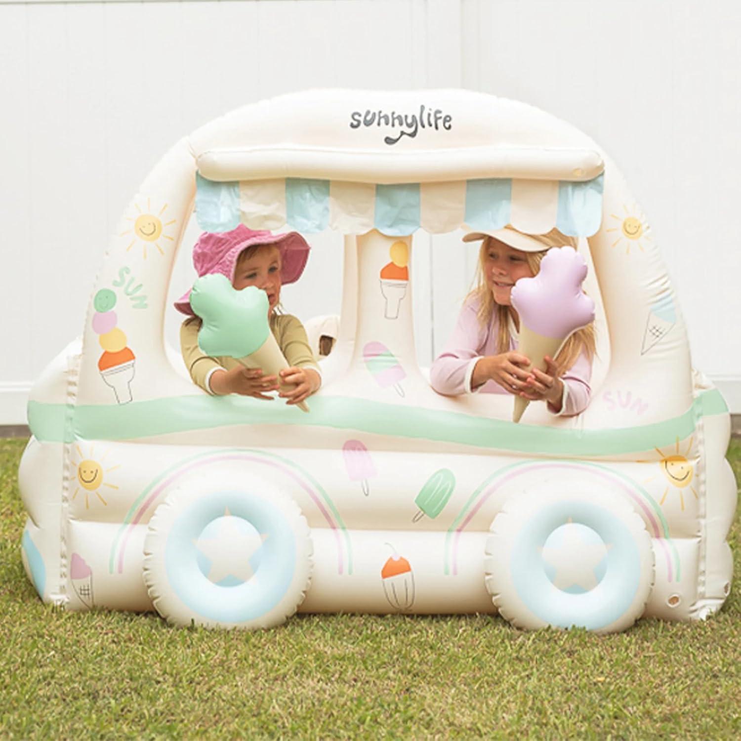 SunnyLife Inflatable Multi-Color Playhouse with Ice Creams