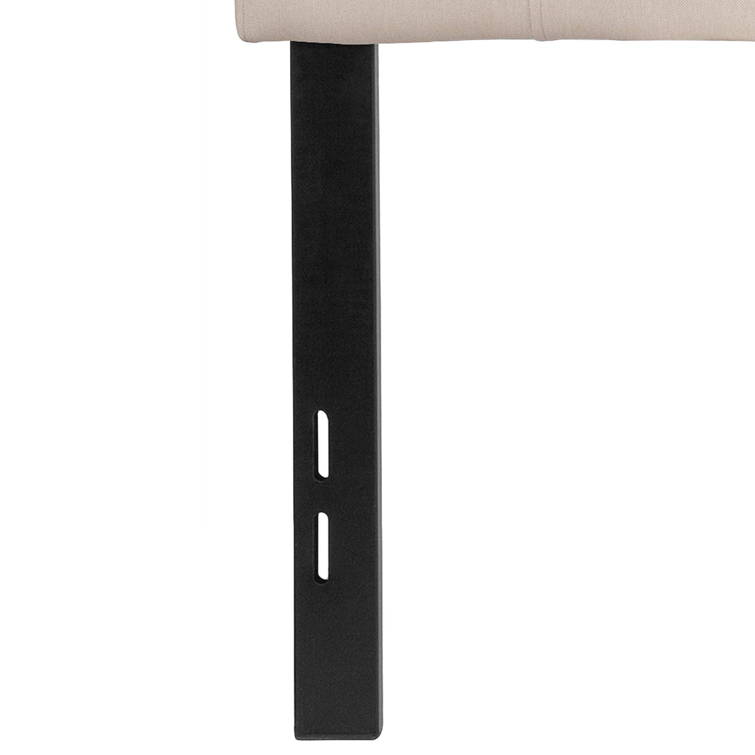 Flash Furniture Bedford Tufted Upholstered Full Size Headboard in Beige Fabric