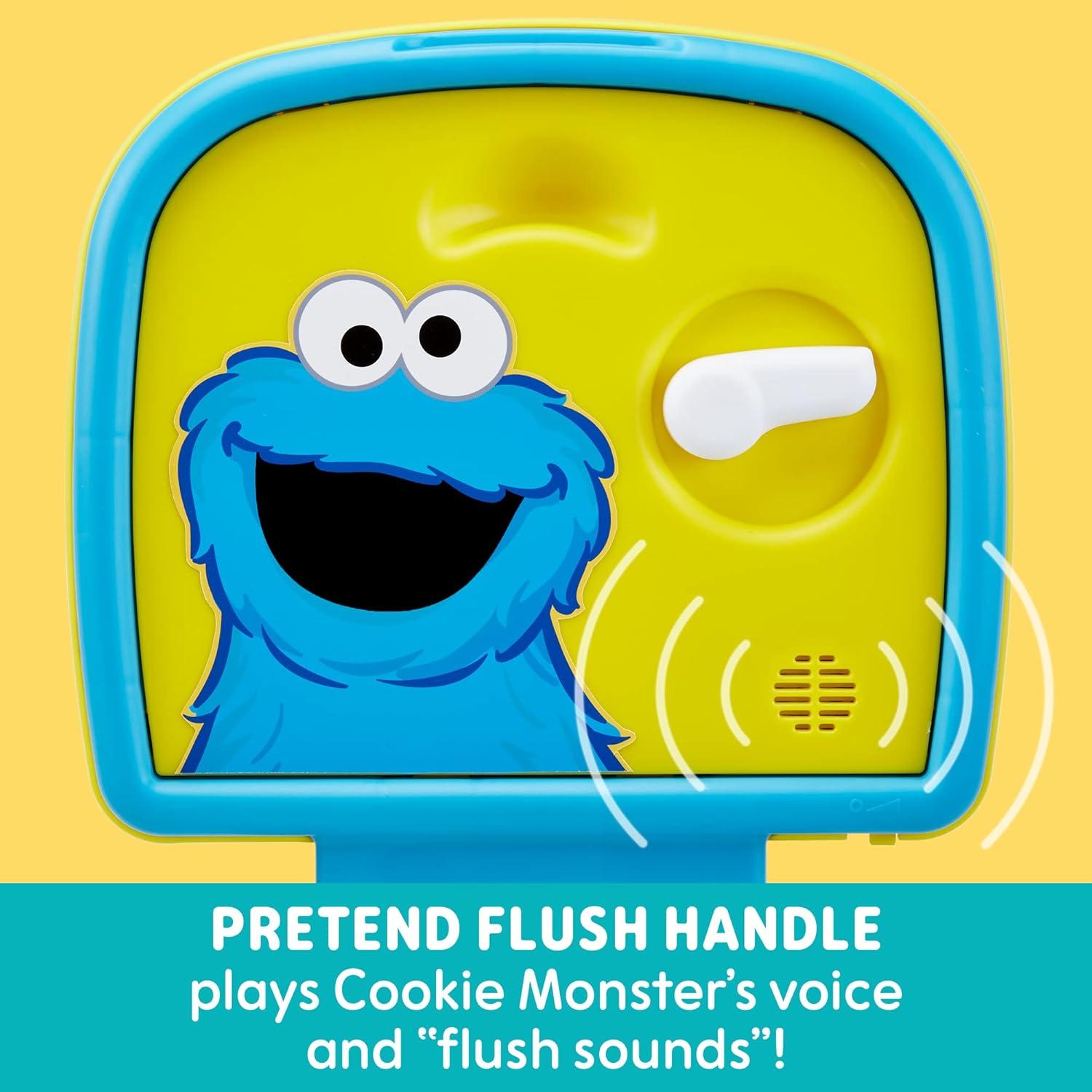 Sesame Street 3-in-1 Potty Chair, Step Stool and Toilet Training Seat - Cookie Monster Terrific!