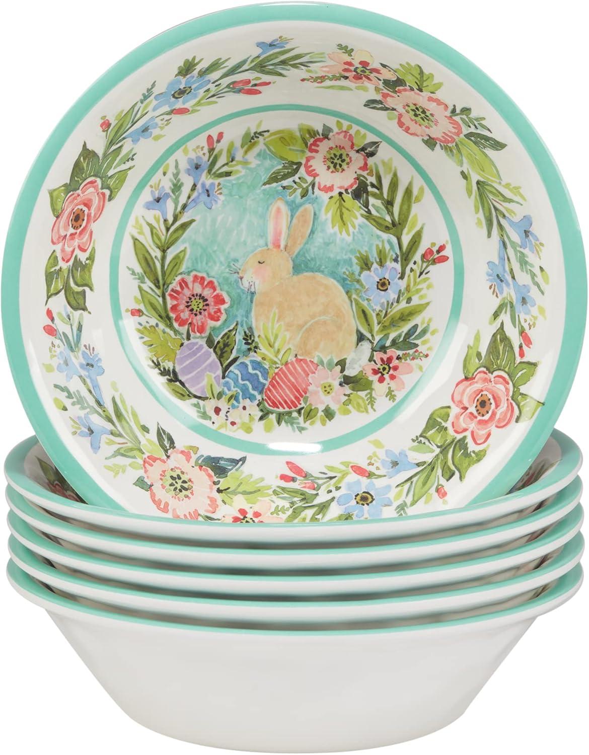 Certified International Joy Of Easter  Set/6 All Purpose Bowl 7.5" X 2" (Set of 6)