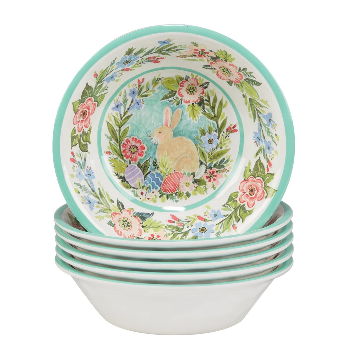 Certified International Joy Of Easter  Set/6 All Purpose Bowl 7.5" X 2" (Set of 6)