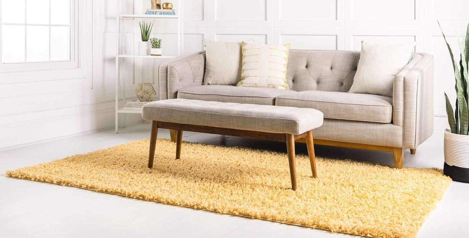 Unique Loom Davos Shag Solid Indoor Woven Area Rug