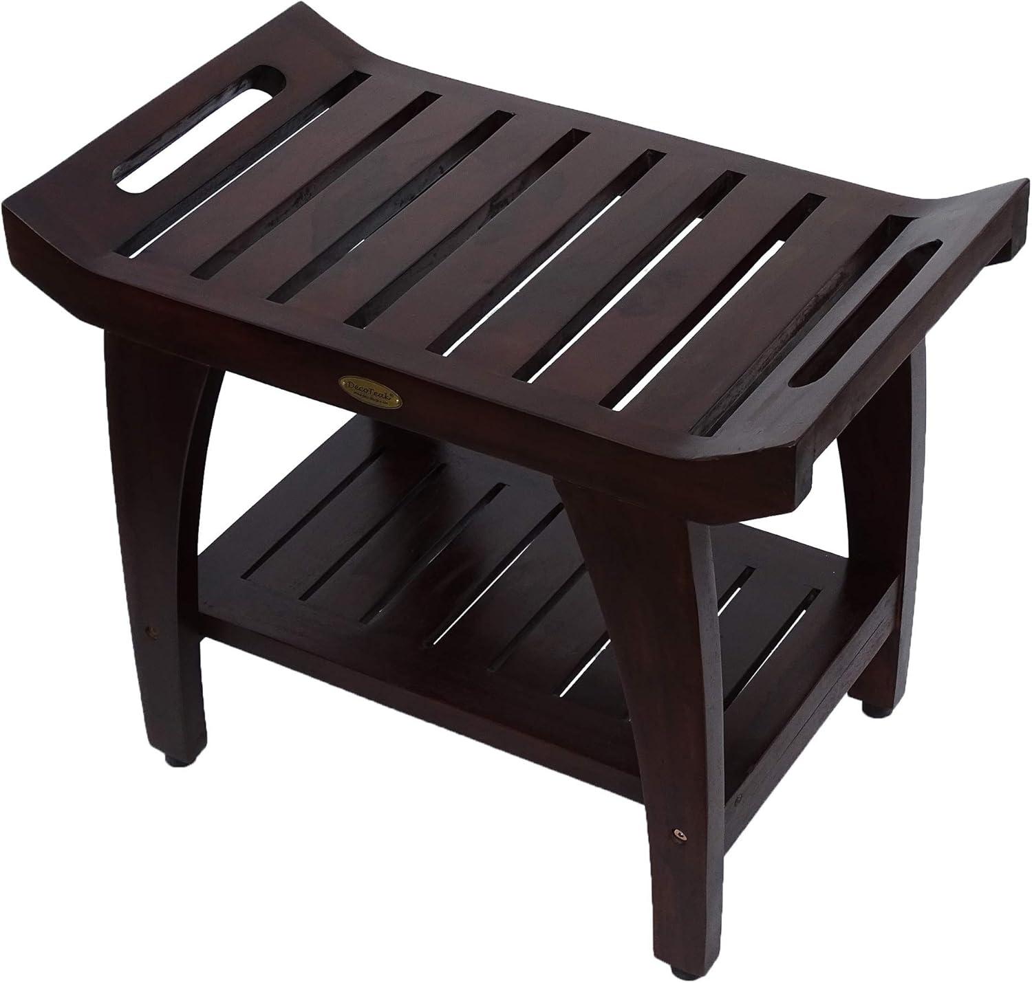 EcoDecors EarthyTeak - Serenity 24'' W Teak Shower Bench