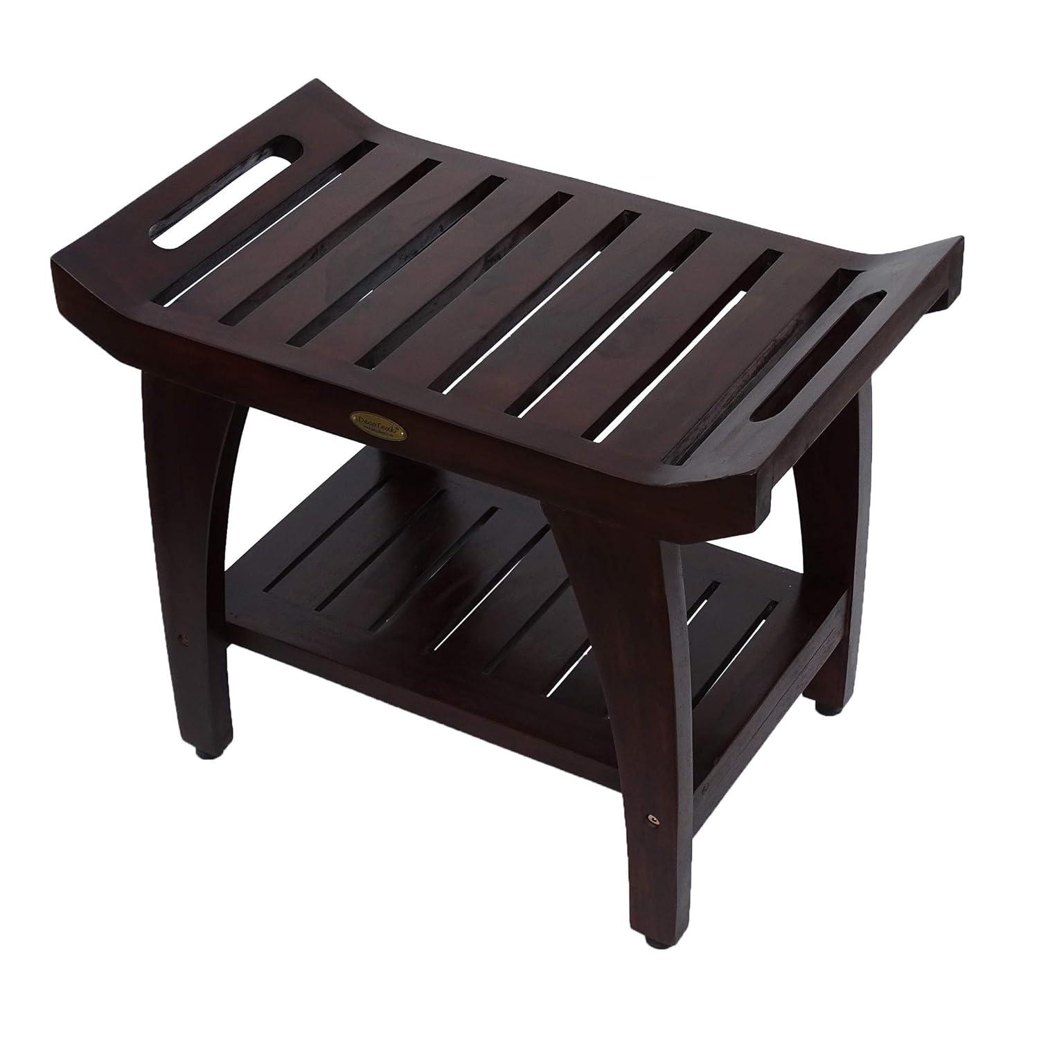 EcoDecors EarthyTeak - Serenity 24'' W Teak Shower Bench