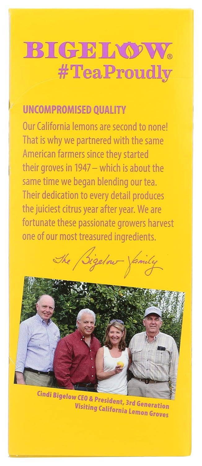 Bigelow I Love Lemon Herbal Tea Bags, 1.79 oz, 28 count