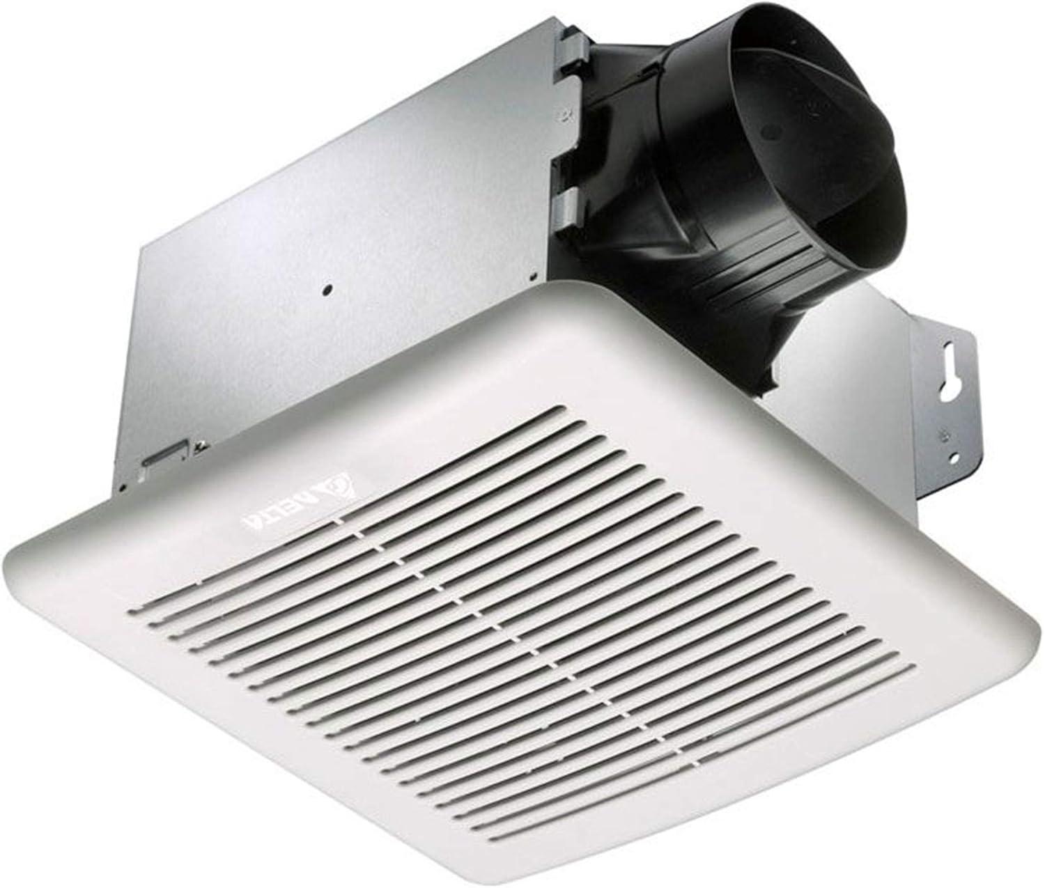 Delta BreezGreenBuilder 80 CFM Silver Exhaust Fan with DC Motor