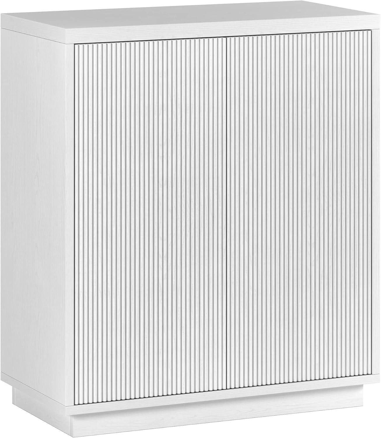 Evelyn&Zoe Alston 28" Wide Rectangular Accent Cabinet, White