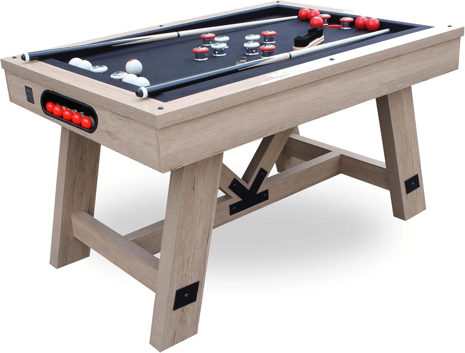 Freetime Fun 54" Sturdy Bumper Pool Table for Adults and Kids Game Room with Accessories - RB5800