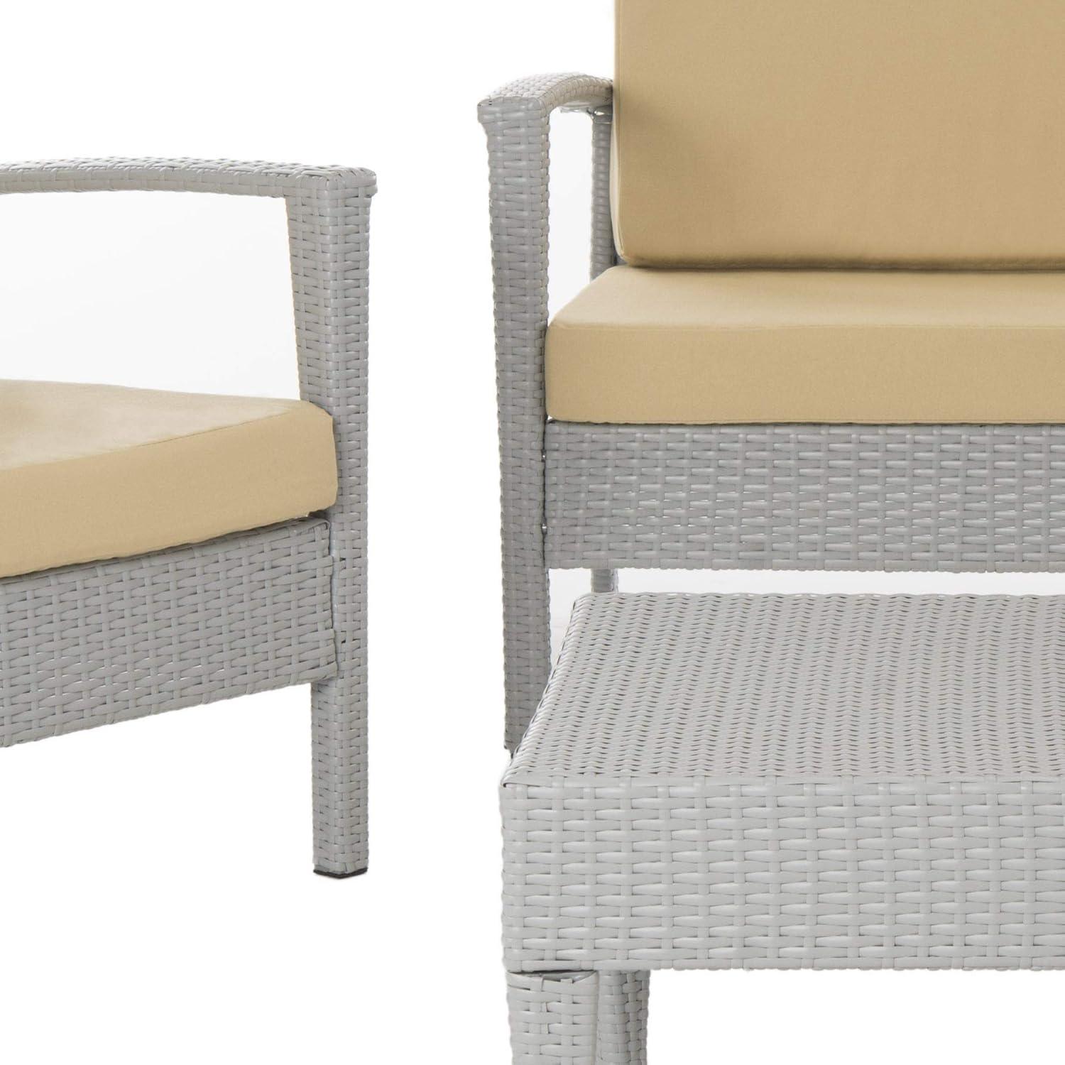 Piscataway Set - Indoor/Outdoor - FOX6006 - Black/Grey - Safavieh